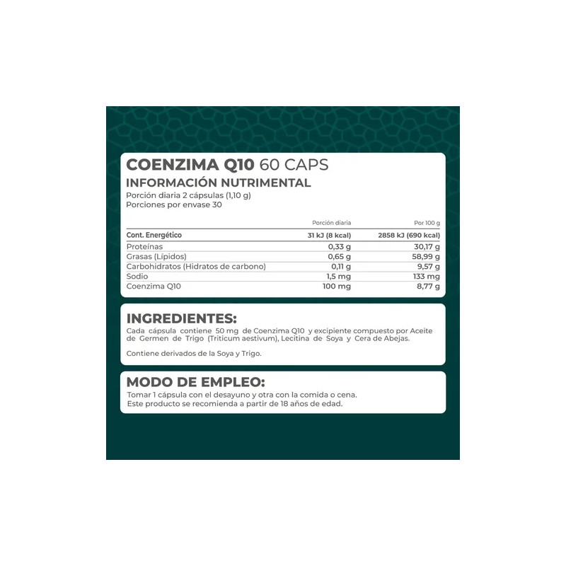 Coenzima Q10 Pronat Ultra 60 cápsulas Sabor Natural