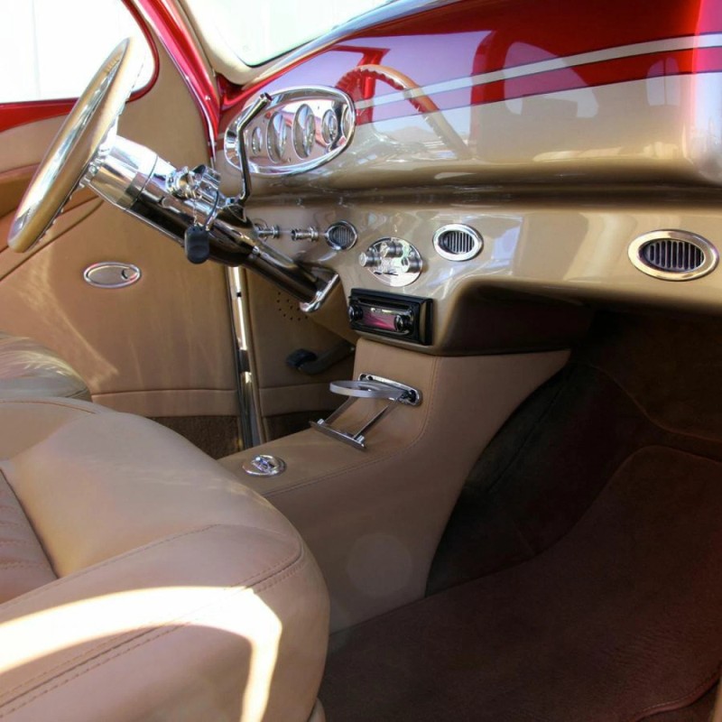 American Shifter Company Billet Chrome Oval AC Air Conditioning Heater
