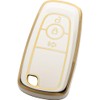 Tautrophen Key Fob Cover Fit for Ford 3 Button Edge