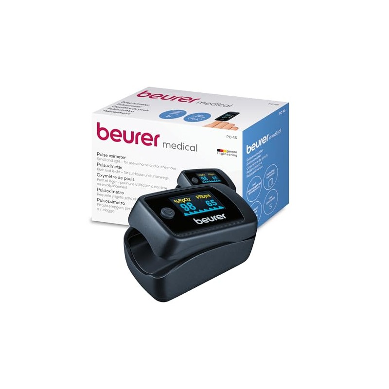 Beurer PO 40 Pulse Oximeter For Measuring Oxygen Saturation, Heart