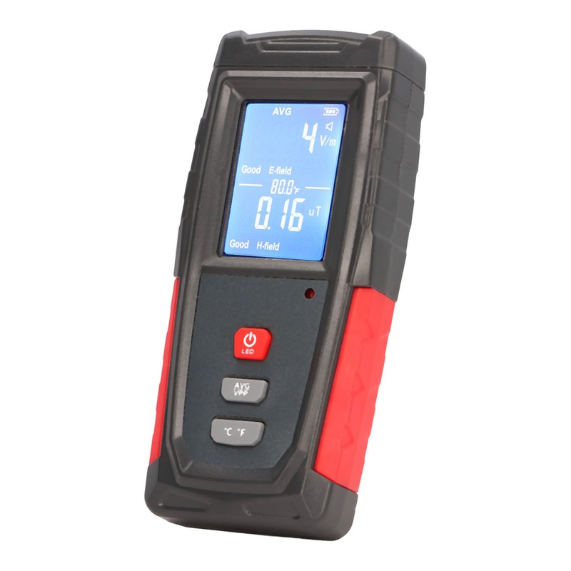 Electromagnetic Radiation Automatic Alarm Plastic Tester EMF Inspection 3.7V 600mAh