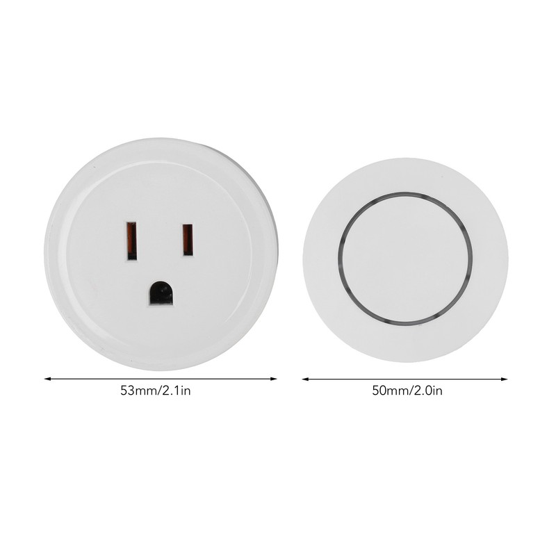 Mini Remote Control Outlet Plug Adapter 164ft Range Wireless Light