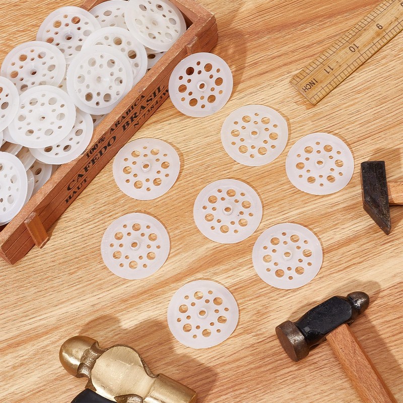 GORGECRAFT Pack of 100 Plastic Washers Load Distributing Polypropylene Washers