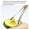 RUIENGCOMM Avocado Separator Stainless Steel Avocado Slicer Avocado Peeler Avocado