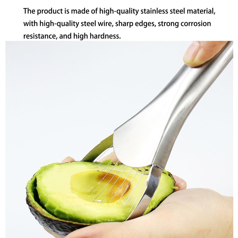 RUIENGCOMM Avocado Separator Stainless Steel Avocado Slicer Avocado Peeler Avocado