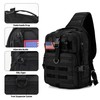 JUMAHE Tactical Sling Bag Backpack, Military Rover Shoulder Sling Pack,