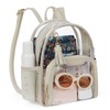 Missnine Clear Backpack Stadium Approved, Thick PVC Mini Clear Bag