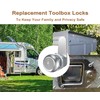 Hecfu 6 Pcs Toolbox Lock with Keys, 1-1/8" Cam Locks