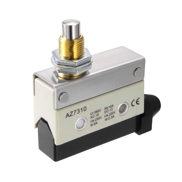 uxcell Micro Switch AZ-7310 SPDT 1NO+1NC Panel Mount Snap Button Type Instant Micro Limit Switch