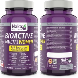 60 vcaps Bioactive MULTI for Women, Full Spectrum, Multivitamin Formula, Made in Canada (60 vcaps)