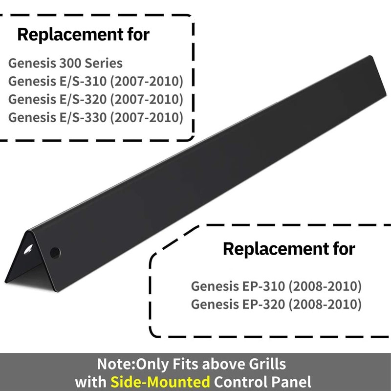 X Home 24.5-Inch Heavier Flavorizer Bars Replacement for Weber Genesis