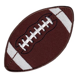 PatchMommy Football Iron-On Patch – Premium Embroidered, Washable – 4" x 2.25" – Durable Applique for Jackets & Backpacks