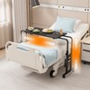 Furist Recliner Table, Overbed Table with Wheels, Adjustable Height and