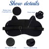 Pack of 4 Cute Sleep Blindfold, Soft Funny Blindfolds, Cat