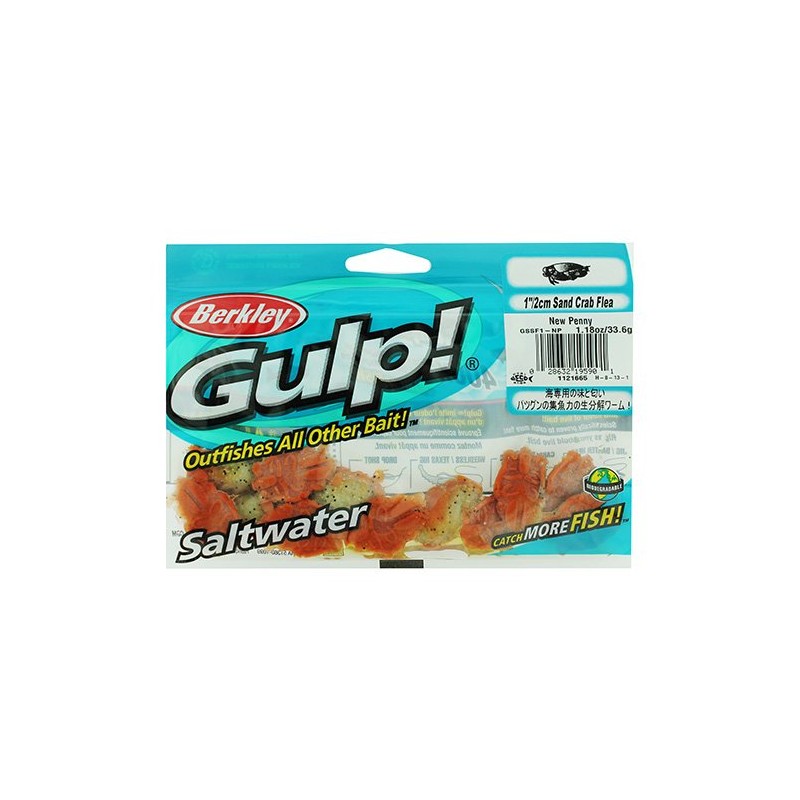 Berkley Gulp! Sand Crab Flea New Penny, 1-Inch