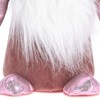 com-four® Pink Christmas Gnome for Christmas Decoration, Winter Figurine as