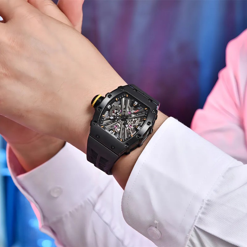 Reloj De Pulsera Analógico Ejecutivo Pagani Design Para Homb Correa