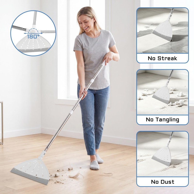 Feeloco 7-in-1 Cleaning Tool Set 47" Handle, Squeegee