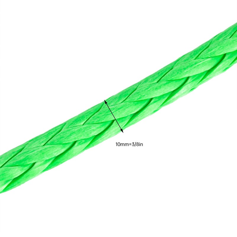 YIYIBYUS 3/8" x 100' Synthetic Winch Rope, Winch Cable Replace