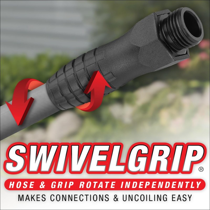 Colors™ SwivelGrip® Garden Hose, 5/8" x 10', 3/4" - 11