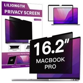LILIONGTH Privacy Screen Compatible with MacBook Pro16 Inch (2021, 2022, 2023, M1, M2, M3), Laptop Privacy Filter Shield and Anti-Blue Light Protector (Model: A2485, A2780, A2991)