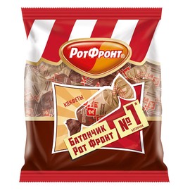 Batonchik Rot Front Chocolate-Cream Taste 250g/8.8oz Imported Gourmet Russian Candy Bars by UNICONF