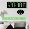 Reloj De Pared Digital Led Con Termómetro, Fecha,alarma
