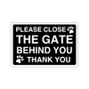 Safety First Display LTD Please close the gate dog sign