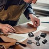 sourcing map 24pcs Leather Hole Punch Tool High Speed Steel
