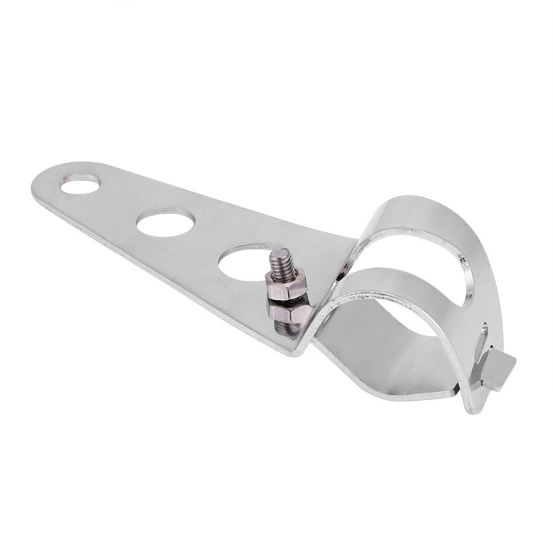 Motorcycle Headlight Bracket, 2Pcs Stainless Steel Headlight Mounting Bracket for