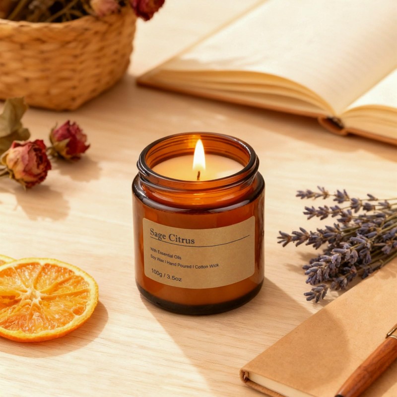 6-Pack Scented Candles for Home, 3.5 Oz Soy Wax Candles