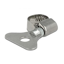 Delock Hose Clamp with Wing Nut 8-12 mm Pack of 10 Metal