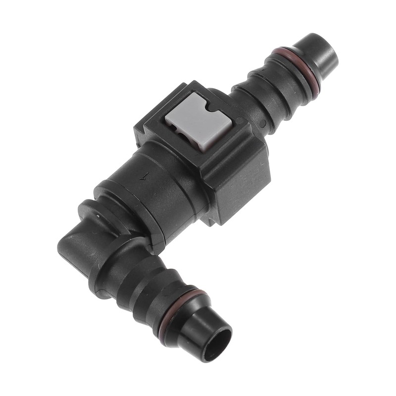 A ABSOPRO 2 x Fuel Line Connector Hose Coupling 90