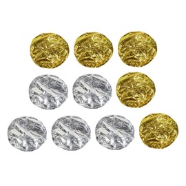 Beavorty Hair Treatment Caps Scalp Protection Caps Salon Supply 10pcs Gold/silver