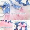 ANIAC Pet Denim Dress with Cute Bow-Knot Comfy Vest Skirt