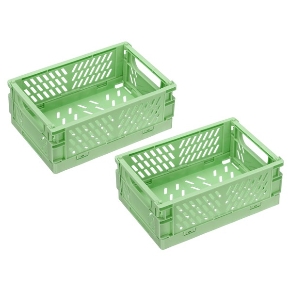 PATIKIL Mini Collapsible Basket, 2 Pcs 5.9 x 3.9 x