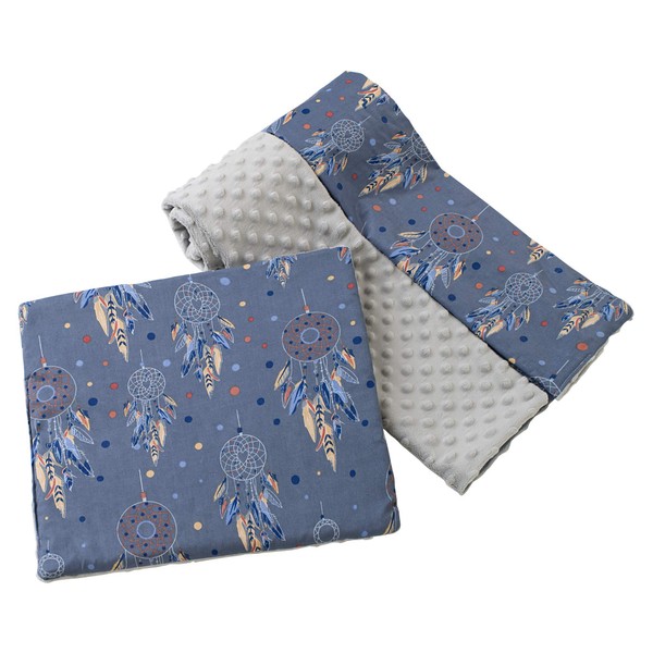 Medi Partners Baby Blanket Crawling Blanket with Pillow 100% Cotton