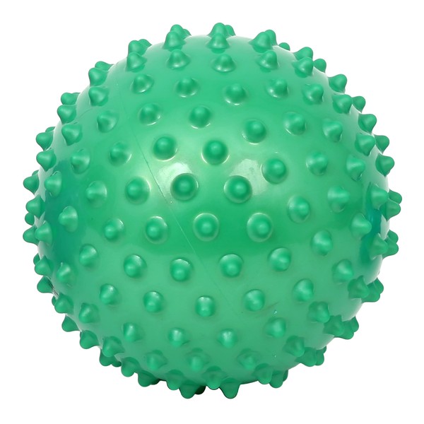 Fun and Function – Spiky Tactile Balls – Bumpy Spike Balls for Kids – Sensory Knobby Balls – Ages 3+ – 9 inch - Green