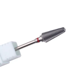 MZCMSL Tornado Carbide Nail Bit for Removing Acrylic,3/32 Shank efile Bit(Silver,Fine)