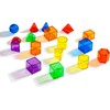 60 PCS 3D Shapes - Children's Geometric Solids, Light Table