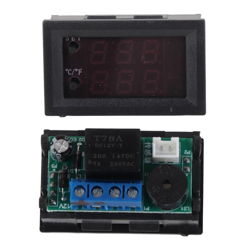 Fayelume Temperature Controller, Digital Display DC 12V Thermostat, -50 to