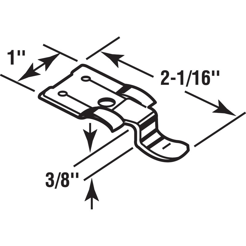 Prime-Line T 8500 3/8 In. x 2-1/16 In. Spring Steel