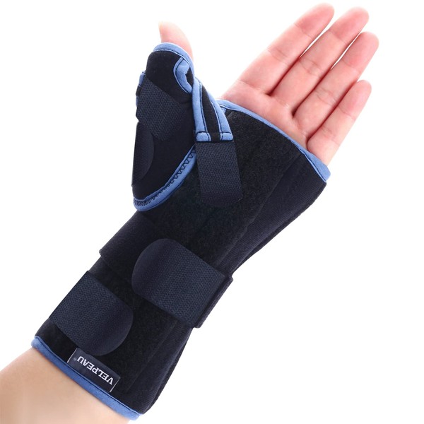 VELPEAU Carpal Tunnel Wrist Brace with Thumb Stabilizer Night Support,