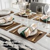 Home Brilliant Place Mats 6 Heat Resistant, Dining Table Cloth