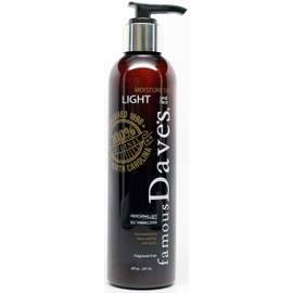 Famous Dave's Tanner Fair Skin and Face Self Tanner with Included Guides, Tips & Tricks! - America's 20,000 Testimonial Famous Dave's Moisture Tan Lig