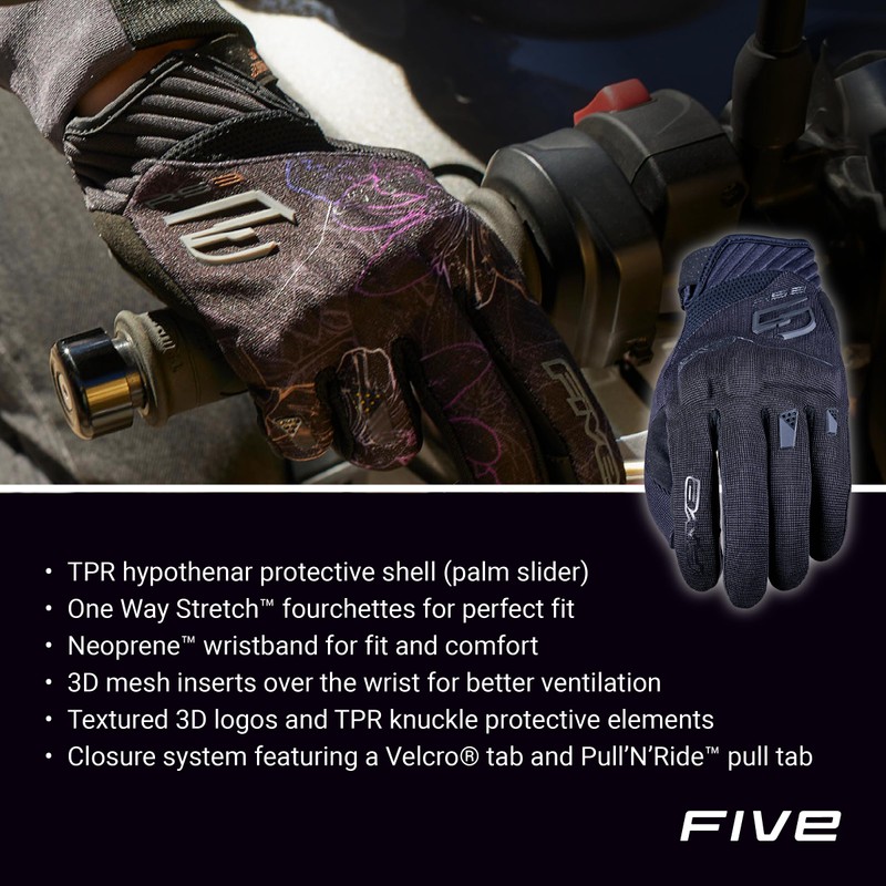 FIVE GLOVES RS3 Evo Women - Motorcycle Gloves for Women,