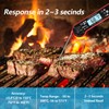 Meat Thermometer Digital for Cooking and Grilling, Collapsible Probe, with
