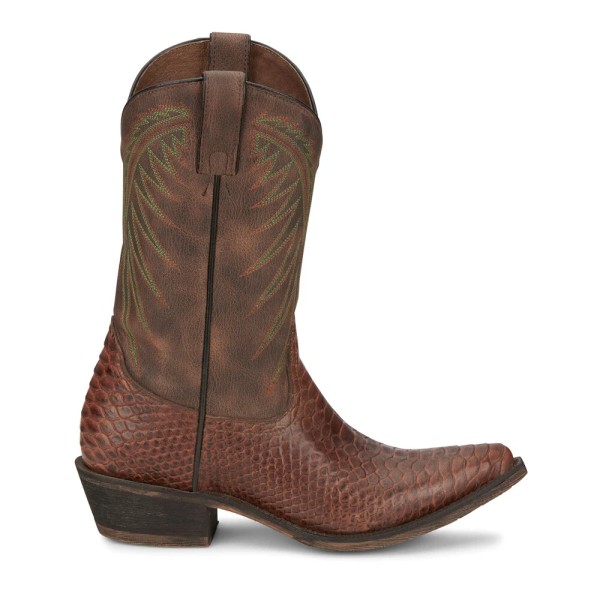 Nocona Boots Carlita Rodeo Snake Print Snip Toe Cowboy Womens