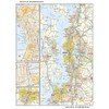 Seattle, Washington Wall Map, Large - 22.75" x 29" Paper
