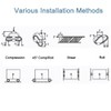 PGFUN 10 Loops Wire Rope Isolator 304 Stainless Steel Anti-Vibration